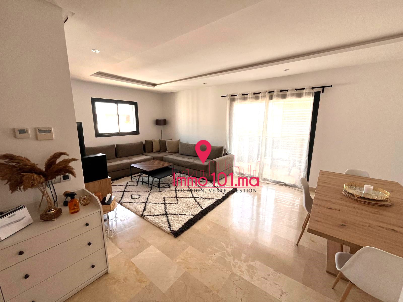 Location appartement meublé à Prestigia – Hay Riad ZLLAM2500